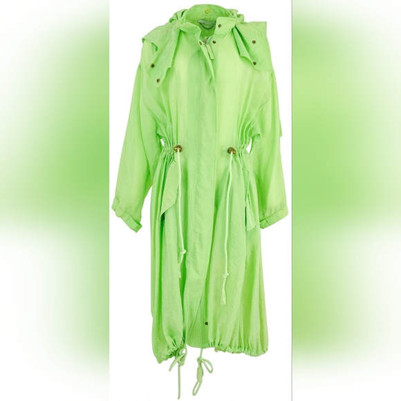 Sz 34 oversized NWT $3900 Stella McCartney parachute trench